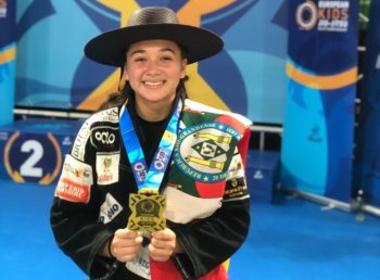 Bianca, com a medalha que ganhou em Roma. Fotos: Acervo pessoal/Divulgação/Marcelo Ribeiro