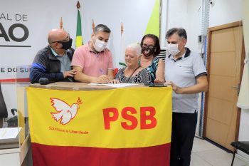 Ato de filiação | IMAGEM: Saul Teixeira - PSB/Divulgação
