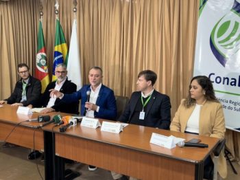 Foto – Catiana de Medeiros Conab (1) vento de anúncio de lançamento de rodada extra de COV, no mês passado, em Porto Alegre. Foto: Catiana de Medeiros/Arquivo Conab