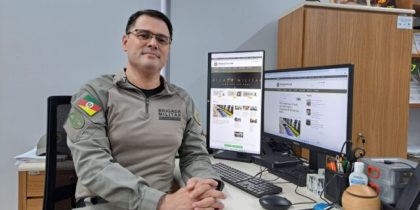 Tenente-coronel Endrigo assumiu comando da BM em Viamão no dia 16 de dezembro. Foto: Silvestre Silva Santos