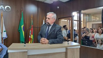 Vereador Alex Boscaini, no ato de posse (7) Vereador Alex Boscaini. Foto: Silvestre Silva Santos/Arquivo-DV