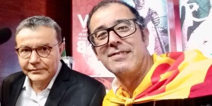 Ruy Rostirolla e o presidente nacional Carlos Siqueira.