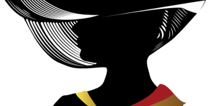 Woman-With-Fancy-Hat-Silhouette