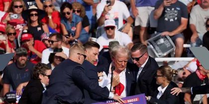 Ex-presidente e candidato Donald Trump foi baleado de raspão em comício na Pensilvânia