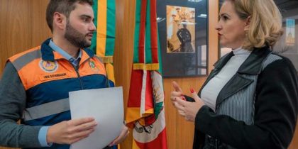 governador em exercício Gabriel Souza e Deputada Estadual Patrícia Alba