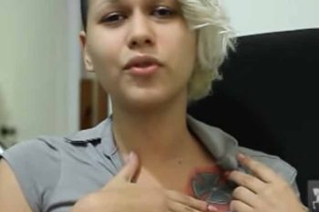 Sara nega relação da cruz tatuada com simpatia ou apologia ao nazismo | IMAGEM: reprodução/YouTube