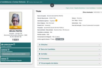 nelidv Nélida Prates teria sido inscrita como candidata sem saber, para preencher a quota destinada às mulheres conforme a legislação eleitoral. Imagem: Arquivo/DV