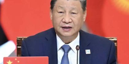 Xi Jinping na cúpula da SCO em Astana